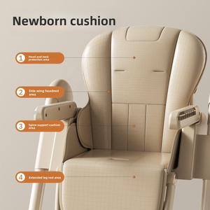 <span class=keywords><strong>Chaise</strong></span> haute multifonctionnelle pour bébé Three Little Fish, <span class=keywords><strong>chaise</strong></span> de repas réglable en hauteur, pliable et inclinable pour nourrissons - Product Image 5
