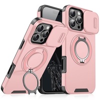 Coque de téléphone adaptée pour I17 Pro Max 15 Pro avec support coulissant anti-chute et protection intégrale
