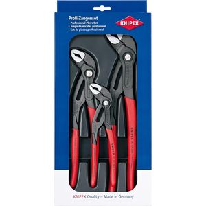 Per Knipex 00 20 09 V02 Set di pinze a naso lungo Cobra (3 pezzi) plastica in acciaio per tagliare la presa per uso industriale