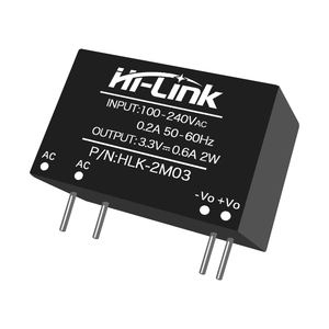 Hi-Link 220V à 2W 3.3V 600mA AC DC Module d'alimentation isolé abaisseur <span class=keywords><strong>HLK</strong></span>-<span class=keywords><strong>2M03</strong></span> - Product Image 1