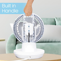 Ventilateur de table électrique à affichage numérique, appareil ménager en plastique à usage domestique