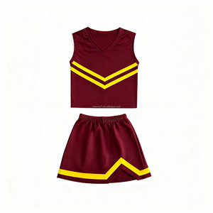 Kleinkind Cheerleading Uniform Mädchen Kleidung Mädchen Outfit Set Team Farbe Spirit Rock & Top Anpassbare Mädchen Cheer Outfit - Product Image 6