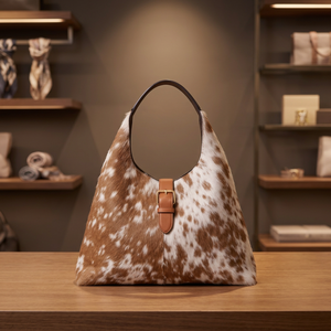 Sac fourre-tout en cuir de vachette véritable fait main style western, sac à main rustique pour cowgirl, sacs durables en gros - Product Image 4