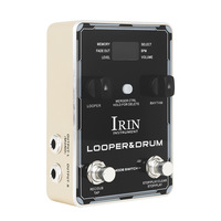 IRIN dispositif à effet unique complet guitare électrique boucle enregistrement batterie Machine basse accordeur en aluminium Durable en gros
