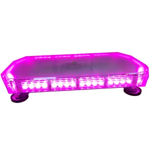 12V 24V 24 inch magnetic top roof LED light bar violet purple color warning strobe light emergency LED used flashing light bar