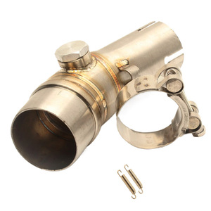 Adaptateur de tuyau de courbure intermédiaire d'échappement de moto Kawasaki ER6N Z750 Z800 Z1000 Z250 GP Diamètre Standard - Product Image 1