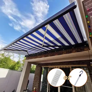 Jardín Gazebo Terraza Ventana Toldo Cassette completo Brazo plegado retráctil Aluminio motorizado al aire libre 1 Juego 3 años - Product Image 1