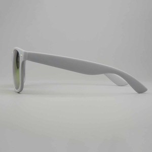 Wholesale CE <b>Sunglasses</b> UV400 Protection Unisex Fluorescent Gray Mirror Lens Eyeglasses Custom Logo Black Plastic Blue PC for - Product Image 6