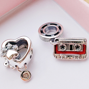 HaYa Dijes Unisex de Plata de Ley 925 con Certificación GDTC, de Moda, para Pulseras de Dijes, Fornituras de Cierre al por Mayor, Aniversario de Bodas - Product Image 1