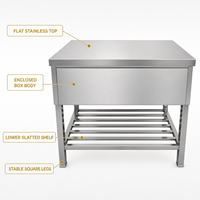 Meja Pemanas Isolasi Perak Stainless Steel 201/304 Asal Cina untuk Peralatan Dapur Komersial Sekolah Hotel