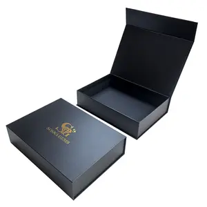 Custom Luxury Rigid Paper <b>Box</b> Gold Logo Print Packaging <b>Magnetic</b> Gift Boxes with EVA Foam Insert - Product Image 1