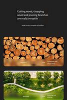 Mini-tronçonneuse électrique portative sans fil 400W pour l'élagage des arbres, avec batterie Li-ion et cisailles de taille pour jardinage intensif
