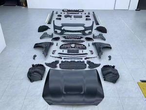 Заводская распродажа, автомобильный Широкий обвес для Mercedes Benz C Class W206, обновленный широкий 1:1 C63 AMG комплекты переднего заднего бампера - Product Image 2