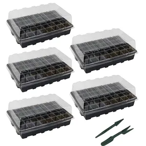 Seedling Starter Trays Plastic Indoor Gardening Plastic Plant Nursery flood table grow trays For Seedlings Germination Plugs