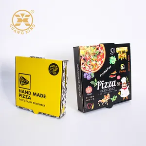 Custom 32cm 40cm Pizza Karton Bio Small Personalised Pizza Box 33X33 Restaurant Packaging Liner Corrugated For Sale