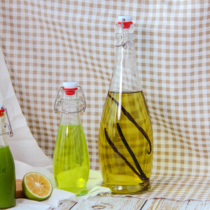 Botella de cerveza de 32 onzas con tapa Flip para Kombucha kéfir de extracto de vainilla <span class=keywords><strong>coquito</strong></span> de jugo de té botellas de cristal - Product Image 4