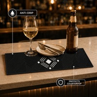 Tapis de bar en PVC personnalisé avec logo, tapis antidérapant en caoutchouc pour bar, tapis de bar personnalisé pour bar, café, pub