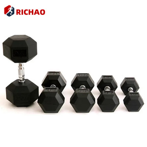 Commercial Hex <strong>Dumbel</strong> Set 5 kg 30kg Bodybuilding Gym Weights <strong>Dumbell</strong> Rack Home Gym Accessories Equipment Rubber <strong>Dumbells</strong> - Product Image 3