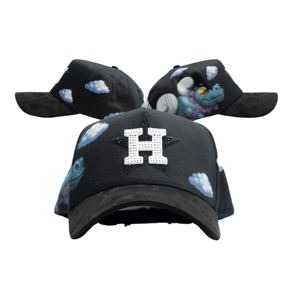 En stock: Gorras Dand Hats A-Frame con diamantes de imitación, forro de satén, Gorras Junior H <span class=keywords><strong>2.0</strong></span>, Set completo de gorras deportivas de béisbol - Product Image 2