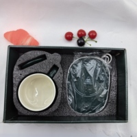 2024 vente en gros chaude contrôle de température intelligent tasse électrique offre directe coffret cadeau en céramique mate 55 degrés tasse tasse à café
