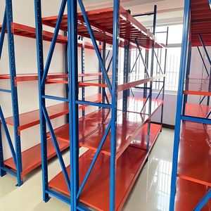 מתכת מתכווננת 5-שכבה מתכווננת ומדפים אנטי חלודה אחסון יעיל מחסן - Product Image 4