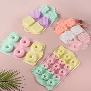 Juego de Moldes de Silicona de Grado Alimenticio con Formas de Dibujos Animados Multicolor para Hornear, Hacer Chocolate, Galletas, Mousse, Hielo y Comida para Bebés - Product Image 6