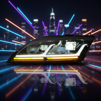 Compatible avec les phares LED Audi TT MK2 08-14, design TTRS, DRL dynamique, clignotants séquentiels, homologué E-Mark UE