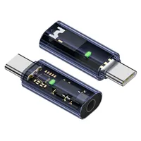 Adaptador de Audio USB Tipo C a 3.5mm, Adaptador Auxiliar Tipo C a 3.5mm para Auriculares, Compatible con iPhone 15, Samsung Galaxy S24, S23 Ultra
