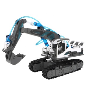 Excavadora de juguete de construcción con potencia hidráulica, juguete de construcción científica, vehículo de ingeniería, bricolaje, 130 Uds. - Product Image 2