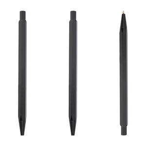Elegante Bolígrafo Metálico Hexagonal HUA con Clic, en Blanco y Negro, con Tinta Negra de 0.7mm para Hoteles <span class=keywords><strong>Westin</strong></span> y Sheraton - Product Image 1