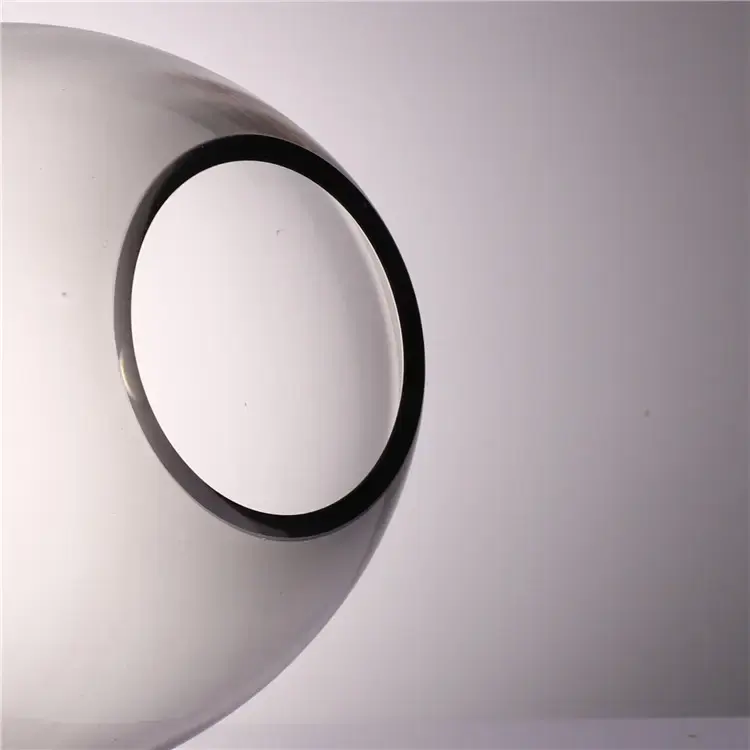 BO-GLASSカスタムトップデザイン保護家庭用電球ガラススモーキーグレーガラスランプシェード