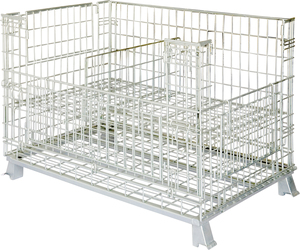 Lưới Thép Có Thể Gập Lại Xe Nâng <span class=keywords><strong>Pallet</strong></span> Lồng Ráp Folding Kim Loại Thép Lưu Trữ <span class=keywords><strong>Pallet</strong></span> - Product Image 2