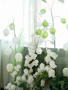 A-151 prix de gros fait à la main grande qualité fleur géante muguet artificielle pour la décoration de mariage et la décoration intérieure - Product Image 2