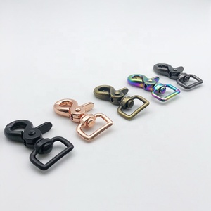 Alliage de zinc noir déclencheur mousqueton ciseaux crochet crochet pivotant boucles de chien mousqueton pour le gréement - Product Image 3