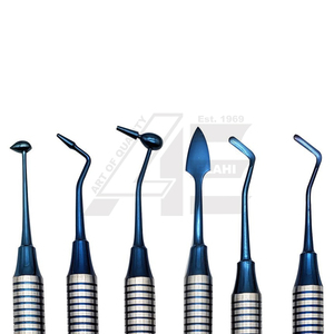 Kit de Instrumentos Profesionales para Rellenos Dentales de Composite, Acabado Altamente Pulido, ANTIADHERENTE, 6 Piezas, Color AZUL, en Caja - Product Image 3
