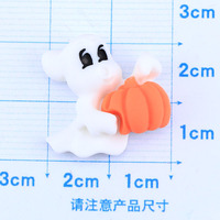 Personnalisable Halloween Citrouille Enfant Cheveux Ornements Flatback Résine Charmes Réfrigérateur Aimant pour la Décoration