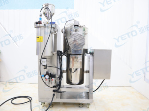 Machine de mélange automatique YETO haute vitesse pour poudres cosmétiques, maquillage, fards à paupières, blush, avec système de pulvérisation d'huile - Product Image 2
