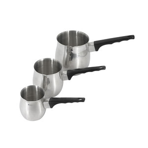 Ensembles de casseroles en gros 24oz/12oz/6oz Réchaud de table <span class=keywords><strong>Pot</strong></span> à lait et à beurre <span class=keywords><strong>Pot</strong></span> arabe en acier inoxydable Cafetière turque - Product Image 6