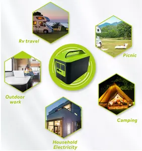 CE ROHS FCC 인증 캠핑 25.6V 50Ah 휴대용 충전식 태양 광 발전소 노트북 전화