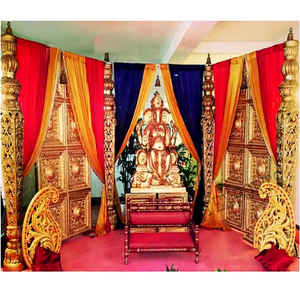 Hindu Marriage Popular Stage Set Trendy Traditional Look <b>Wedding</b> Stage Classy <b>Wedding</b> Conventional Stage Set - Product Image 1