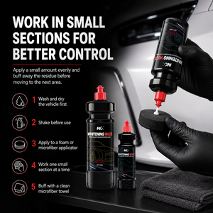 Cera detergente bianca per vernice <span class=keywords><strong>auto</strong></span> 298g 134g, cura decontaminante per superfici opache, applicazione manuale, OEM Private Label - Product Image 5