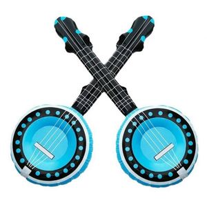 Inflatable Eco-Friendly PVC Guitar Microphone Set-Fun Musical Party Props Silk Screen Printing for Promotional Gifts Stage - Product Image 4