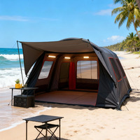 Carpa Túnel Inflable Portátil para Exteriores, 4-6 Personas, Resistente al Viento y a las Tormentas, Doble Capa de Poliéster, Montaje Rápido, Grande, para las Cuatro Estaciones