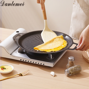 Parrilla <span class=keywords><strong>de</strong></span> barbacoa <span class=keywords><strong>de</strong></span> acero inoxidable <span class=keywords><strong>de</strong></span> alta calidad, parrilla antiadherente, utensilios <span class=keywords><strong>de</strong></span> cocina <span class=keywords><strong>para</strong></span> exteriores, sartén redonda - Product Image 5