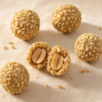 Arachides enrobées de sésame de qualité supérieure, en gros, en vrac, collations saines, noix et fruits à coque