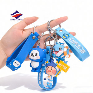 Longzhiyu 20 ans de vente en gros de porte-clés en caoutchouc souple 2D/<span class=keywords><strong>3D</strong></span> personnalisés, porte-clés en plastique PVC, porte-clés personnalisés avec logo, porte-clés tendance - Product Image 2