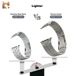 Keepwin qualità superiore di grado II in titanio orologio da polso <span class=keywords><strong>Ultra</strong></span> 1 2 fascia durevole chiusura a bottone per Apple iWatch 9 8 7 6 5 4 3 2 1 - Product Image 3