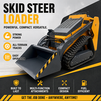 Fast Earth New Mini Loader dengan Motor 15.7 kW dan Bucket Batu untuk Konstruksi Lanskap yang Efisien Tinggi.