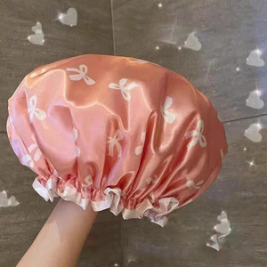 Vente en gros <span class=keywords><strong>de</strong></span> bonnets <span class=keywords><strong>de</strong></span> douche doublement imperméables pour femmes bonnets <span class=keywords><strong>de</strong></span> <span class=keywords><strong>bain</strong></span> imperméables pour la maison bonnets <span class=keywords><strong>de</strong></span> douche pour adultes - Product Image 6