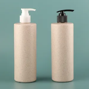 Aangepaste Lege 500Ml Shampoo En Conditioner Flessen Voor Tarwestro Biologisch Afbreekbare Lotionfles
